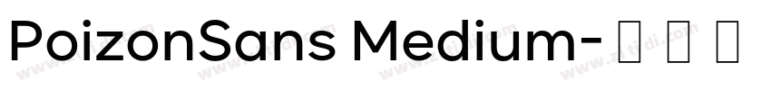 PoizonSans Medium字体转换